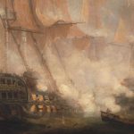 Painting of the Battle of Trafalgar